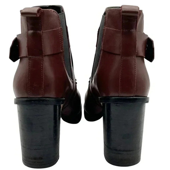 Office London Women's Size 39/*.5 Black Leather Pull On Ankle Boots Made in Spai - Picture 8 of 15